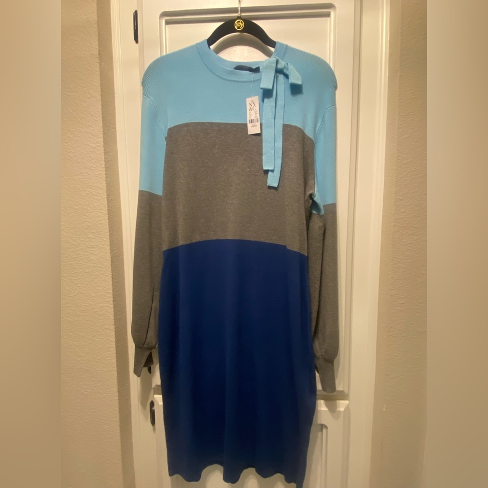 NWT - New York & Co., Sweater Tunic Dress (Size 10)